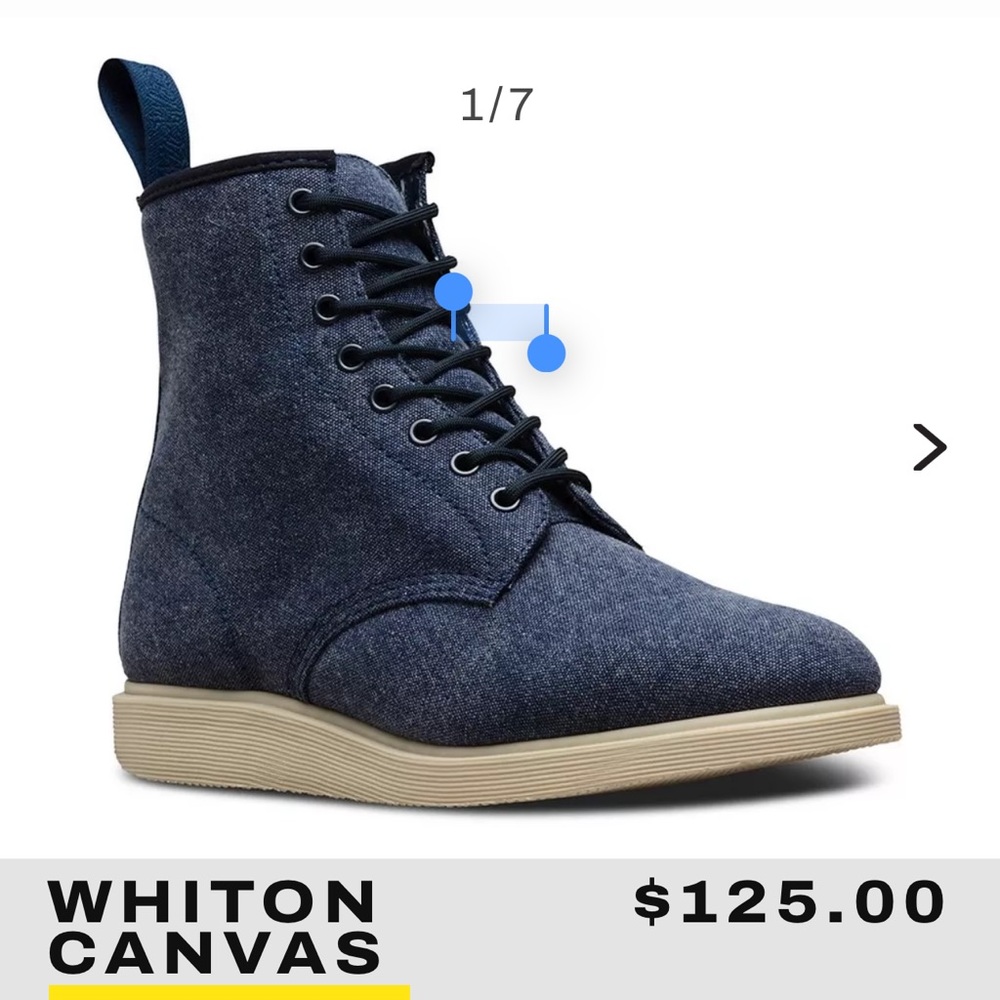 Dr. Martens Blue Men's Boots - Picture 10 of 10
